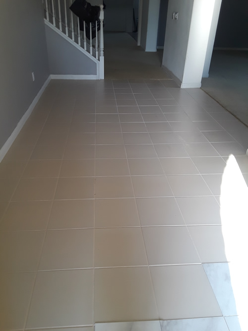 Tile and crout cleaning service completed.